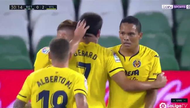 اهداف مباراة فياريال وريال بيتيس 2 0 الدوري الاسباني