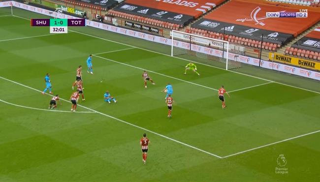 هدف توتنهام الملغي في مرمي شيفيلد يونايتد