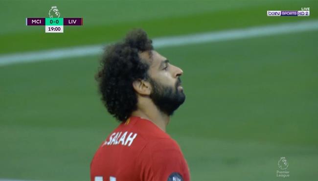 القائم يحرم محمد صلاح من تسجيل هدف رائع في مرمي مانشستر سيتي