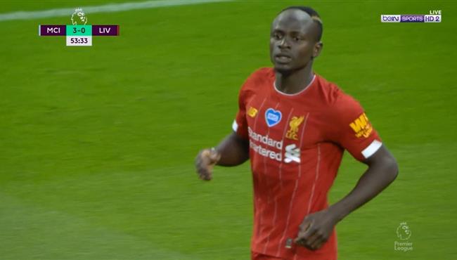 ماني يهدر انفراد بطريقة لا تصدق امام مرمي مانشستر سيتي