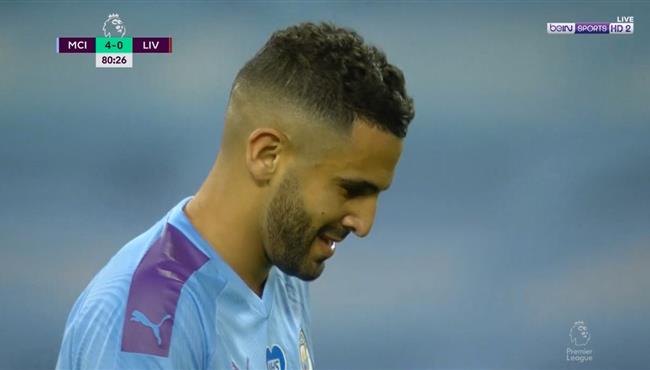 رياض محرز يتلاعب بفابينيو ويهدر فرصة هدف امام ليفربول