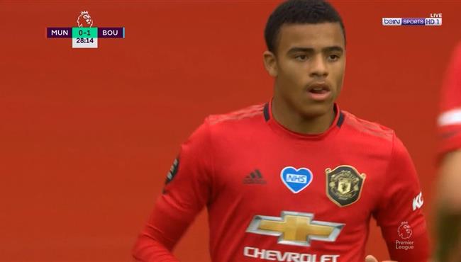 هدف تعادل مانشستر يونايتد مع بورنموث جرينوود