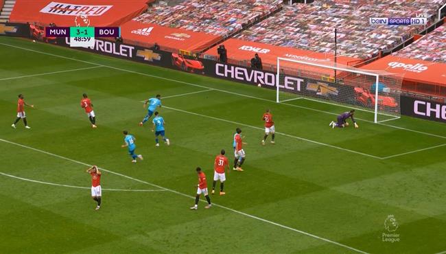 هدف بورنموث الثاني في مرمي مانشستر يونايتد بتعليق حفيظ دراجي