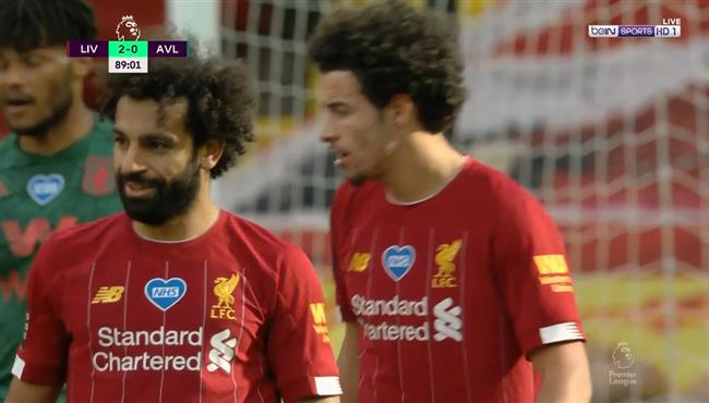 هدف ليفربول الثاني في مرمي استون فيلا اسيست محمد صلاح
