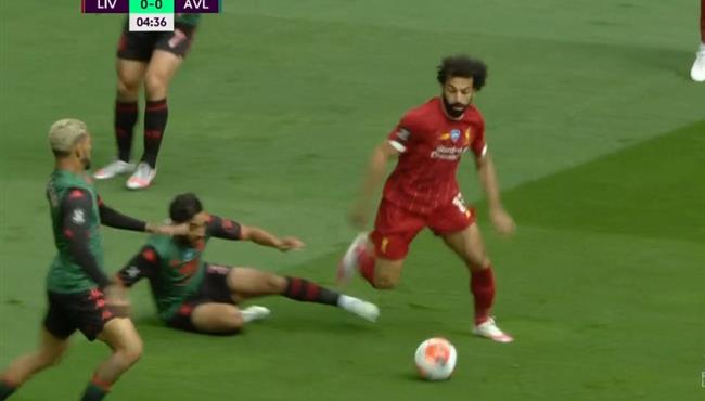 ملخص لمسات محمد صلاح امام استون فيلا في الدوري الانجليزي