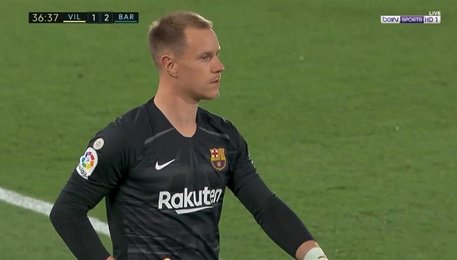 تصدي تيرشتيجن الرائع ينقذ برشلونة من هدف التعادل لفياريال