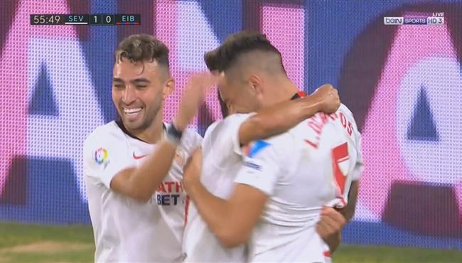 هدف فوز اشبيلية علي ايبار 1 0 الدوري الاسباني