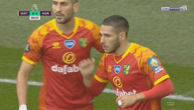 هدف رائع في مباراة واتفورد ونوريتش سيتي بالدوري الانجليزي