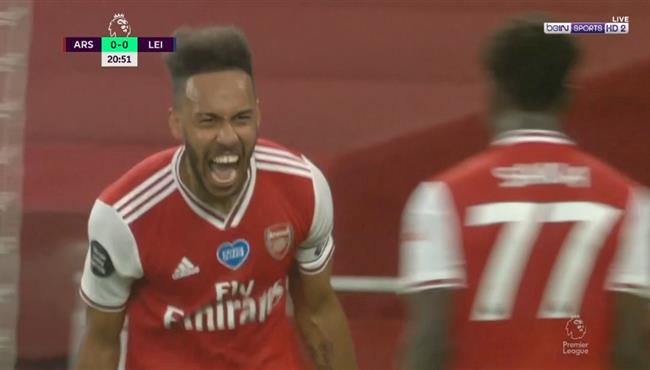هدف اوباميانج في مرمي ليستر سيتي بالدوري الانجليزي