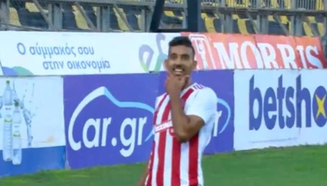 هدف احمد حسن كوكا الاول الرائع في مرمي اريس سالونيكي بالدوري اليوناني