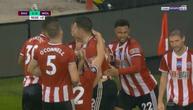 هدف فوز شيفيلد يونايتد القاتل علي ولفرهامبتون 1 0 الدوري الانجليزي