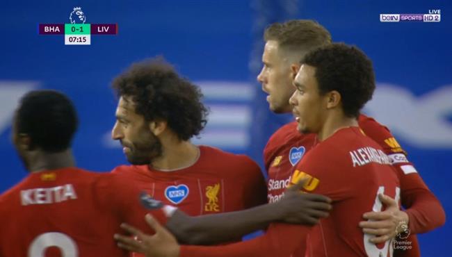 هدف هيندرسون في مرمي برايتون اسيست محمد صلاح