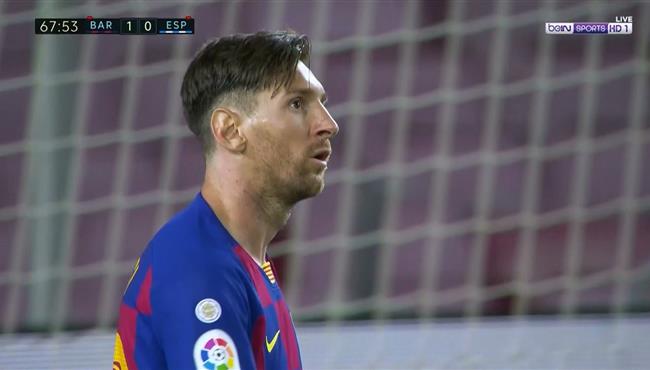 انقاذ دييجو لوبيز الرائع لمرمي اسبانيول يحرم ميسي من تسجيل هدف