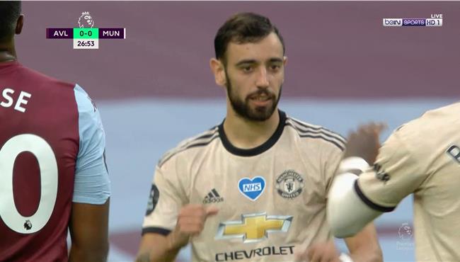 هدف برونو فيرنانديز في مرمي استون فيلا بالدوري الانجليزي