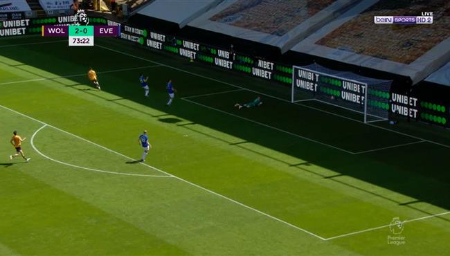 هدف ولفرهامبتون الرائع في مرمي ايفرتون ديوجو جوتا