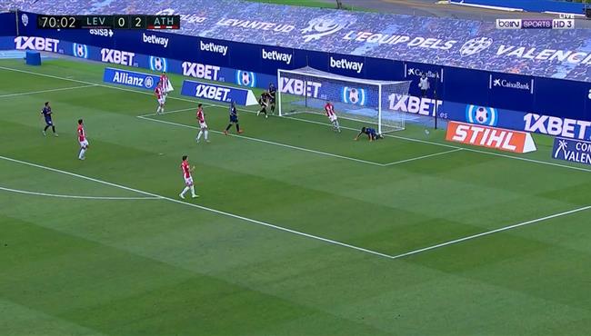 اهداف مباراة اتليتك بلباو وليفانتي 2 1 الدوري الاسباني