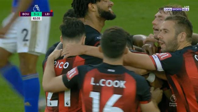 اهداف مباراة بورنموث وليستر سيتي 4 1 الدوري الانجليزي