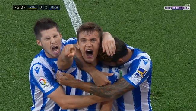 اهداف مباراة ريال سوسيداد وفياريال 2 1 الدوري الاسباني