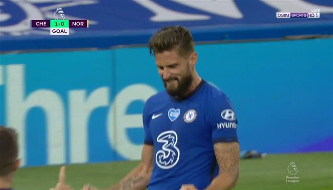 هدف تشيلسي الاول فى مرمي نورويتش سيتي جيرو