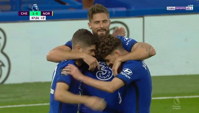 هدف فوز تشيلسي علي نورويتش سيتي 1 0 تعليق حفيظ دراجي