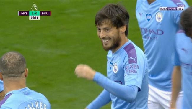 هدف دافيد سيلفا الرائع في مرمي بورنموث تعليق حفيظ دراجي