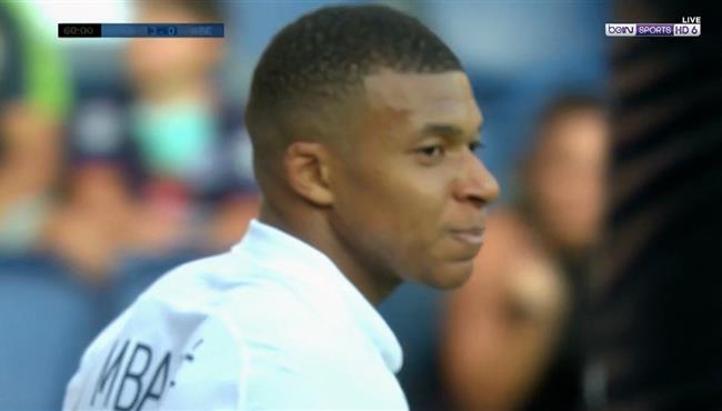 هدف باريس سان جيرمان الرابع في مرمي بيفيرين كيليان مبابي