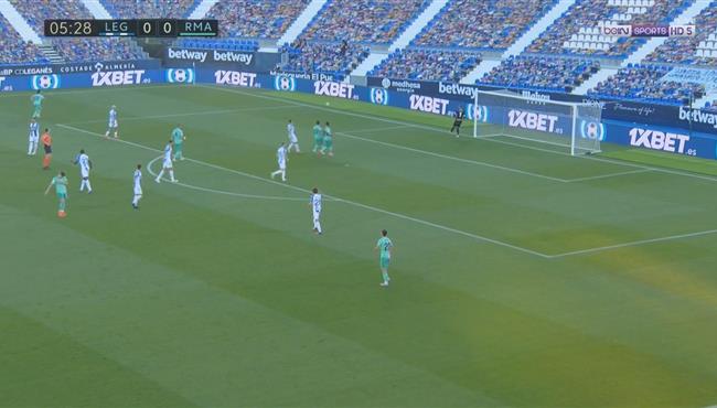 تصدي حارس ليجانيس الرائع يحرم فالفيردي من تسجيل هدف عالمي لريال مدريد