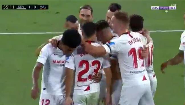 هدف فوز اشبيلية علي فالنسيا 1 0 الدوري الاسباني