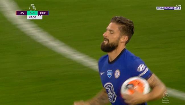 هدف جيرو في مرمي ليفربول بتعليق حفيظ دراجي