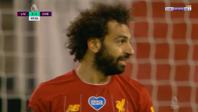 محمد صلاح يهدر انفراد امام مرمي تشيلسي