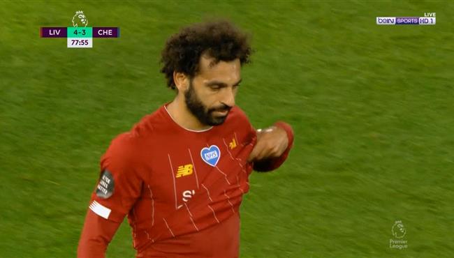 لحظة تبديل محمد صلاح فى مباراة ليفربول وتشيلسي