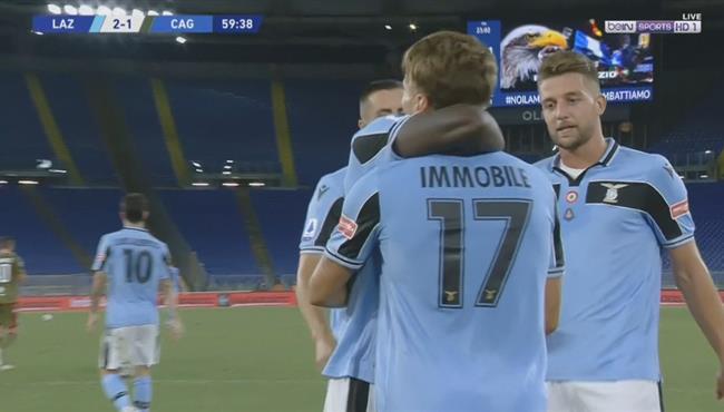 اهداف مباراة لاتسيو وكالياري 2 1 الدوري الايطالي