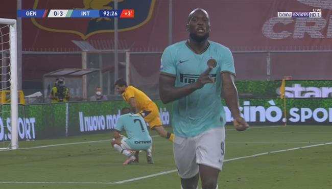 هدف لوكاكو الثاني الرائع في مرمي جنوي بالدوري الايطالي