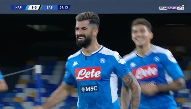 هدف نابولي الاول الرائع في مرمي ساسولو بالدوري الايطالي