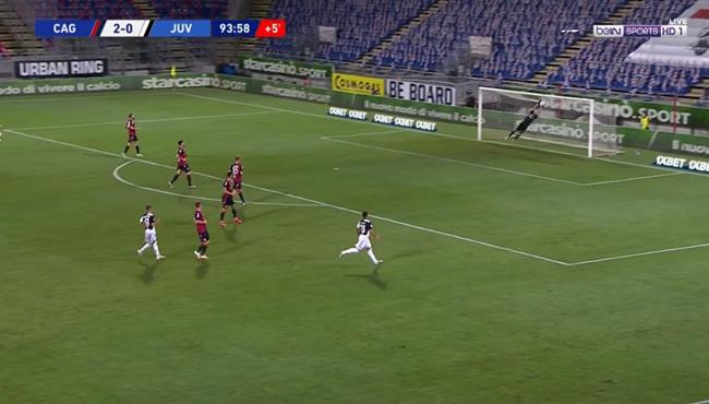 تصدي حارس كالياري الرائع يحرم يوفنتوس من هدف محقق