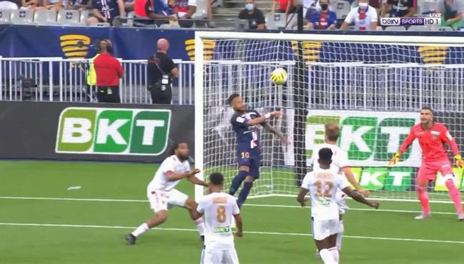 تصدي انتوني لوبيز المذهل لهدف محقق امام نيمار في نهائي كأس الرابطة الفرنسيه