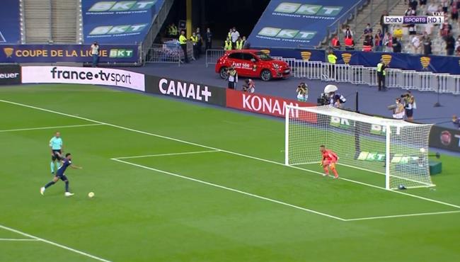 ركلات ترجيح مباراة باريس سان جيرمان وليون في نهائي كأس الرابطة الفرنسيه