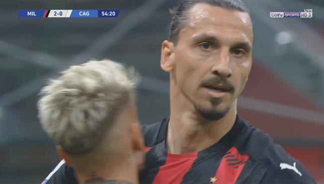 هدف ابراهيموفيتش في مرمي كالياري بالدوري الايطالي