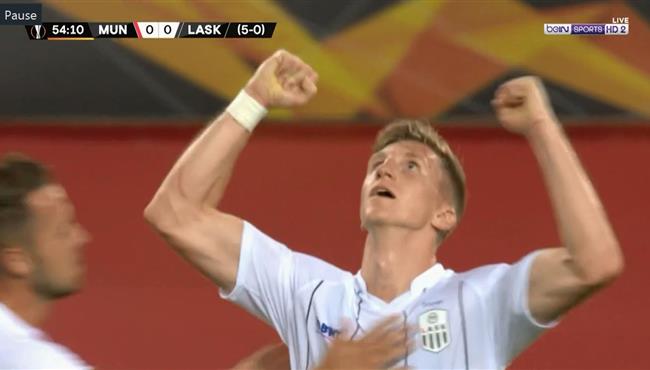 هدف لاسك لينز الرائع في مرمي مانشستر يونايتد بالدوري الاوروبي