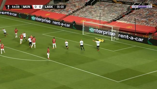 اهداف مباراة مانشستر يونايتد ولاسك لينز 2 1 الدوري الاوروبي