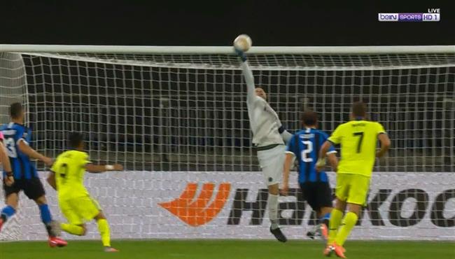 تصدي هاندانوفيتش الرائع في مباراة انتر ميلان وخيتافي