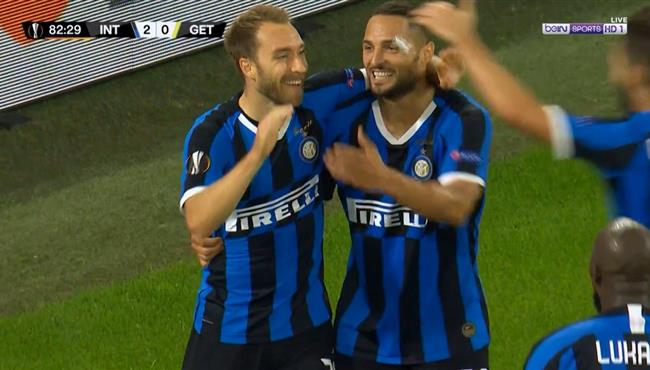 هدف ايركسن في مرمي خيتافي بعد نزوله بدقيقه واحده بالدوري الاوروبي