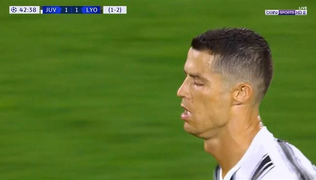 هدف كريستيانو رونالدو فى مرمي ليون 1 1 دوري ابطال اوروبا