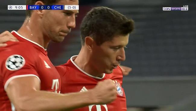 هدف ليفاندوفسكي الاول في مرمي تشيلسي بدوري ابطال اوروبا
