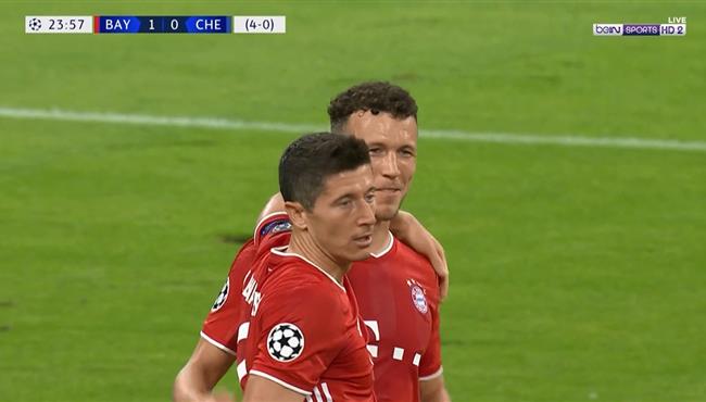 هدف بايرن ميونخ الثاني في مرمي تشيلسي بدوري ابطال اوروبا بيريسيتش
