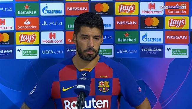 تصريحات سواريز بعد مباراة برشلونة ونابولي بدوري ابطال اوروبا