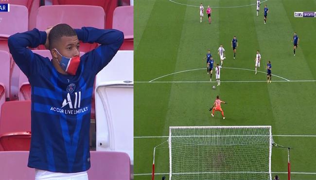 نيمار يهدر انفراد تام امام اتالانتا ورد فعل مبابي ولاعبو باريس