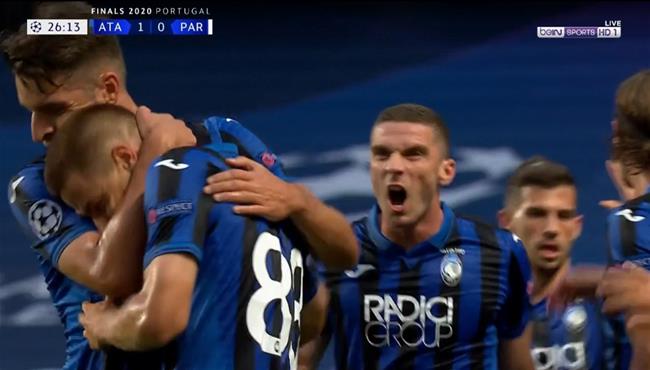 هدف اتالانتا الاول الرائع في مرمي باريس سان جيرمان بدوري ابطال اوروبا