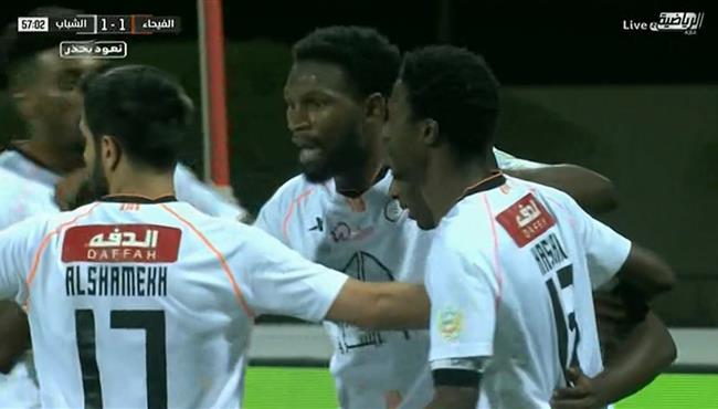 اهداف مباراة الشباب والفيحاء 1 1 الدوري السعودي