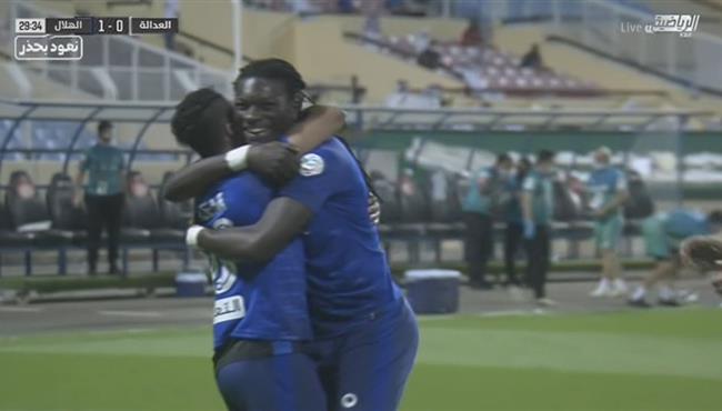 هدف الهلال الاول في مرمي العدالة جوميز